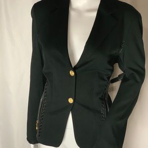 Versace Blazer with exposed zipper